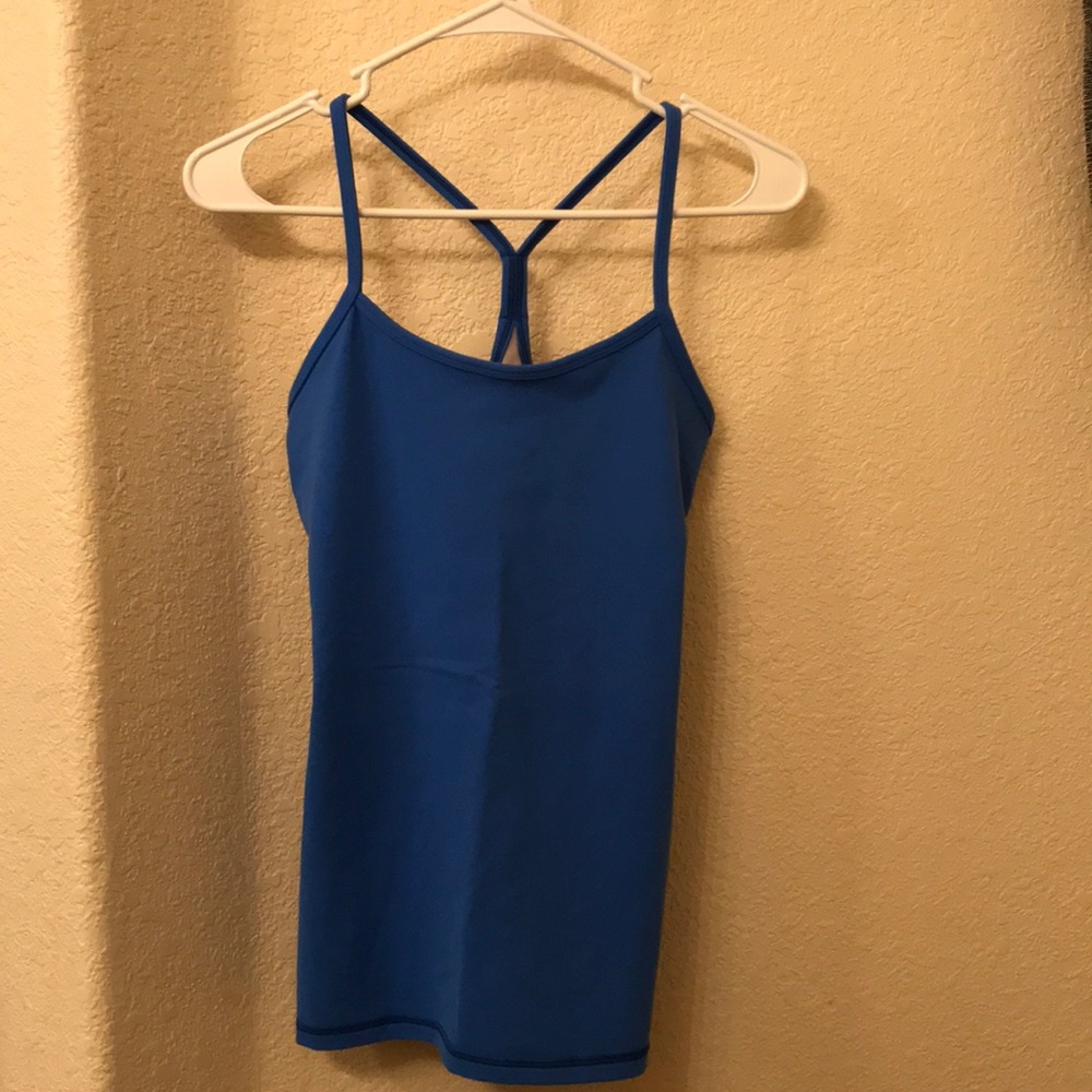 lululemon athletica Blue Power Y Tank Top
